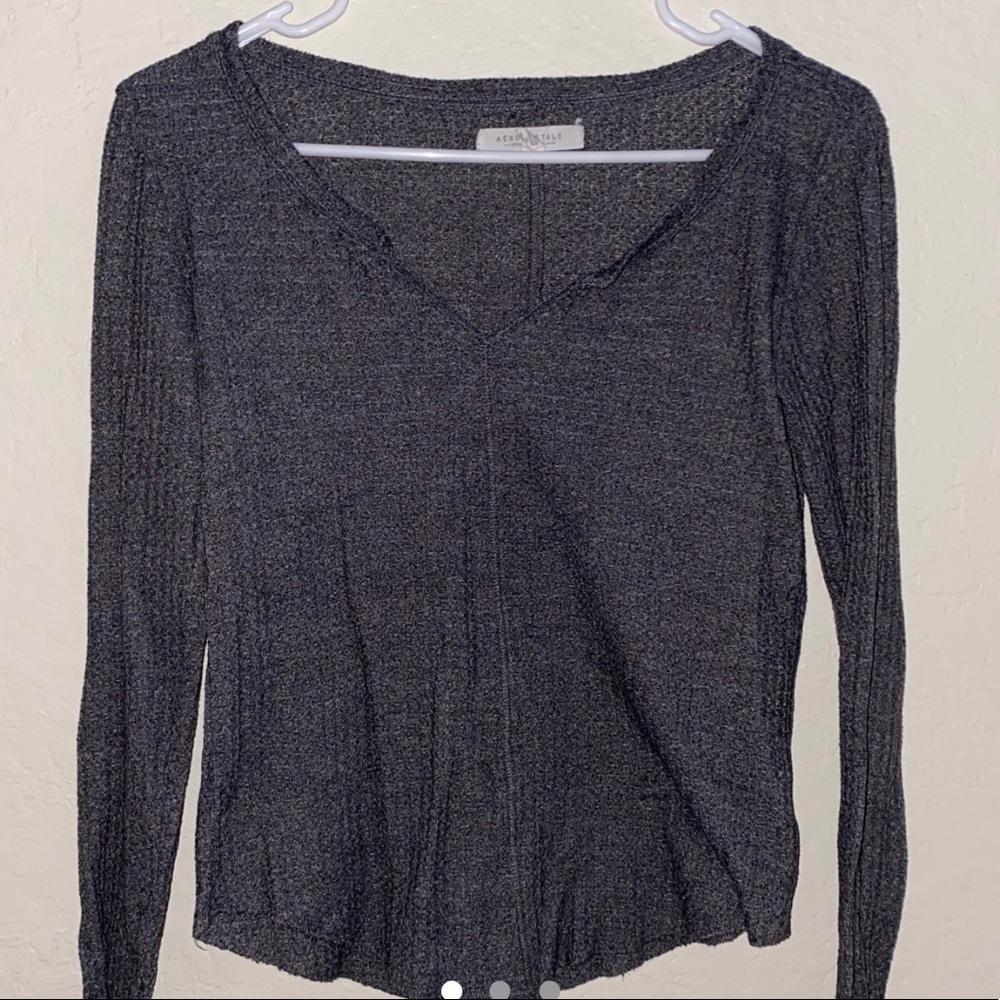 Gray Long-Sleeve Shirt
